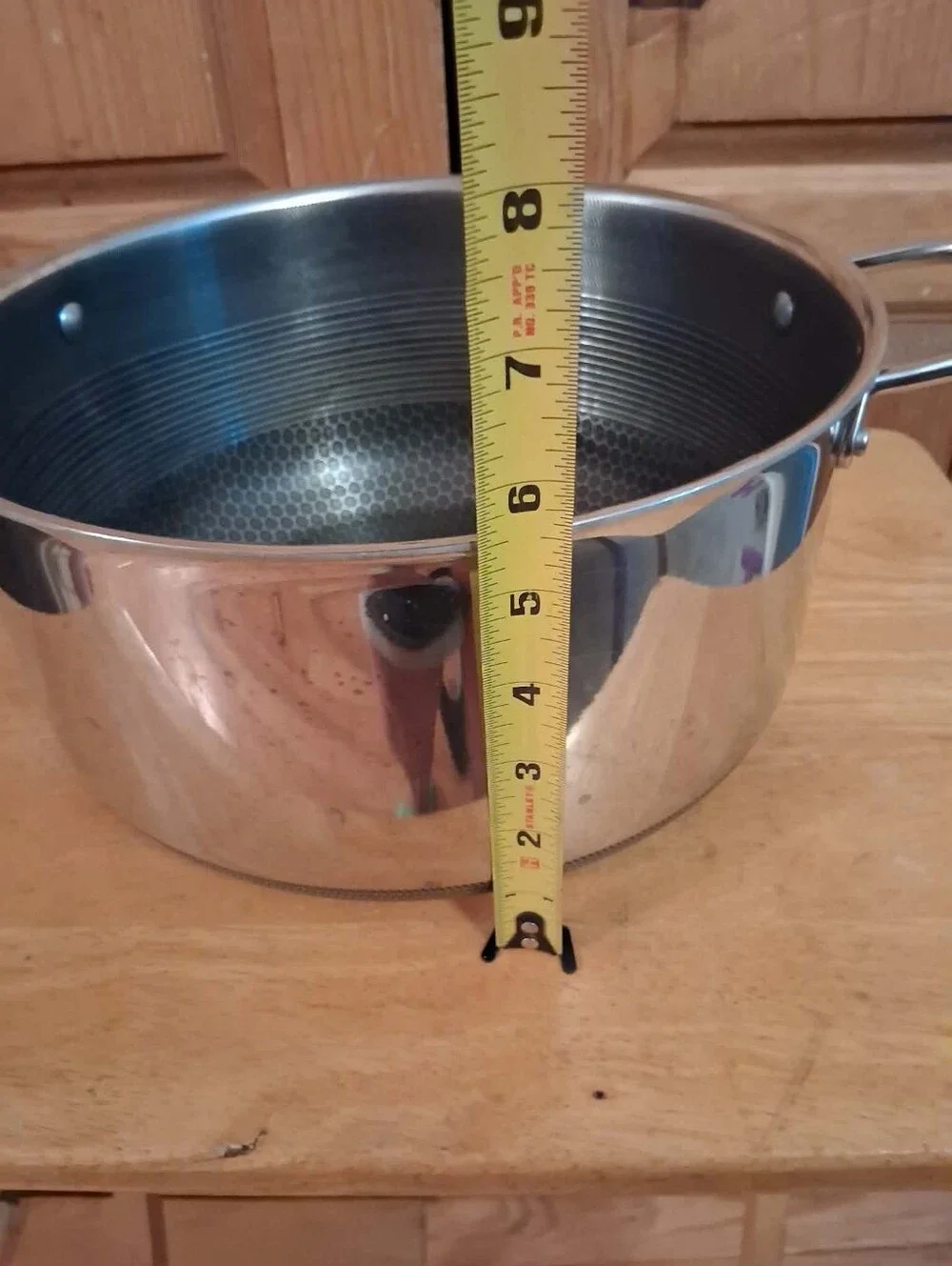 HexClad 5-Quart Hybrid Stainless Steel Pot with Lid